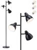 EDISHINE Stehlampe Wohnzimmer 163cm, 3-flammige Standleuchte, LED wechselbar, Schwenkbar Bild 2