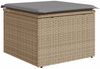 vidaXL 5-tlg. Garten-Sofagarnitur mit Kissen Beige Poly Rattan 3255926 Bild 4
