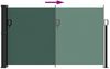 vidaXL Seitenmarkise Ausziehbar Dunkelgrün 120x500 cm 4004410 Bild 5