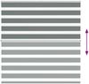 vidaXL Doppelrollo Dunkelgrau 145x150cm Stoffbreite 140,9 cm Polyester 4014140 Bild 5