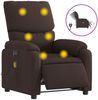 vidaXL Massagesessel Elektrisch Dunkelbraun Stoff 3204817 Bild 2