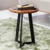 Wohnling Beistelltisch SV51462 Sheesham Holz Metall Couchtisch Größe L, 35 x 45 x 35 cm Bild 3