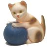 Nachtlicht Katze mit Wolle, blaue Wolle Bild 4