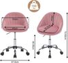 Woltu Bürostuhl (1 St), ergonomisch, Schminkstuhl, Schreibtischstuhl 150 kg belastbar Bild 3
