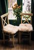 Lammfell Sitzkissen 40 x 40 cm Creme Beige Bild 2