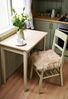 Lammfell Sitzkissen 40 x 40 cm Creme Beige Bild 3
