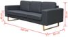 vidaXL 3-Sitzer Sofa Stoff Dunkelgrau [243187] Bild 4