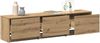 vidaXL TV-Schränk mit LED Artisan-Eiche 165 x 34 x 40 cm Holzwerkstoff 8006551 Bild 3