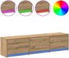 vidaXL TV-Schränk mit LED Artisan-Eiche 165 x 34 x 40 cm Holzwerkstoff 8006551 Bild 4