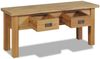 vidaXL Flurbank Teak Massiv 90 x 30 x 40 cm 244486 Bild 3