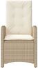 vidaXL 3-tlg. Bistro-Set mit Kissen Beige Poly Rattan 365180 Bild 5