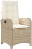 vidaXL 3-tlg. Bistro-Set mit Kissen Beige Poly Rattan 365180 Bild 4