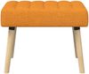 vidaXL Kanalgepolsterte Bank Dunkelgelb 60 x 40 x 45 cm Stoff 42038468 Bild 5