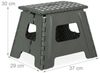 Relaxdays Klapphocker faltbar L hellgrau 10er Set Bild 4