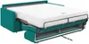 Schlafsofa 3-Sitzer CALIFE - Stoff - Türkis - Liegefläche: 140 cm - Matratzenhöhe: 22 cm Bild 5