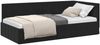 vidaXL Eckbettgestell mit Kopfteil Schwarz 100 cm x 200 cm Samt 42016322 Bild 2