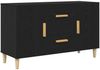 vidaXL Sideboard Schwarz Eichen-Optik 100x36x60 cm Holzwerkstoff 862094 Bild 2