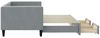 vidaXL Tagesbett Ausziehbar mit Schubladen Hellgrau 80x200 cm Stoff 3196609 Bild 4