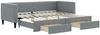 vidaXL Tagesbett Ausziehbar mit Schubladen Hellgrau 80x200 cm Stoff 3196609 Bild 2