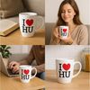 BRUBAKER Tasse I Love HU - Kaffeetasse Henstedt-Ulzburg, Hanau, Husum und Ungarn, 1-tlg, Keramik, Kaffeebecher Lustig für Auto-Fans und TÜV Prüfer zur Hauptuntersuchung Bild 3