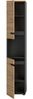 Xonox Canu Hochschrank, re./li. montierbar (B/H/T: 38x193x34 cm) in Basalt grau Nachbildung und Artisan Nachbildung Bild 3