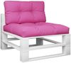 vidaXL Palettenkissen 2-tlg. Rosa Stoff 360709 Bild 3
