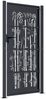 vidaXL Gartentor Anthrazit 100x175 cm Stahl Bambus-Design 153182 Bild 4
