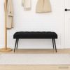 vidaXL Bank mit Knopfheftung Schwarz 110 x 40 x 46 cm Samt 42038577 Bild 3