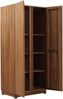 90cm Hochschrank Teakholz Carmelo Massivholz Wetterfest A-Ware Bild 3