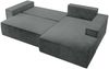 Selsey 'Farese ' Ecksofa mit Cordbezug, Schlaffunktion und Stauraum, Grau, rechts Bild 4