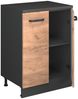 Küchenschrank für Dachschrägen R-Line Goldkraft Eiche 60 cm ohne Schräge mit 2 Türen Vicco Bild 3