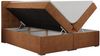 Boxspringbett, Doppelbett, Polsterbett mit Kopfstütze - CARMEN - 180x200cm - Orange Stoff - H4 Bild 4