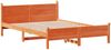 vidaXL Massivholzbett ohne Matratze Wachsbraun 140x190 cm Kiefernholz 3309784 Bild 5