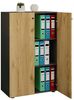 VCM Büroschrank Lona 919580 Anthrazit / Honig-Eiche B. 70 x H. 111 x T. 38 cm Bild 2