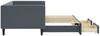 vidaXL Tagesbett Ausziehbar mit Schubladen Dunkelgrau 90x190 cm Samt 3196753 Bild 4