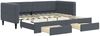 vidaXL Tagesbett Ausziehbar mit Schubladen Dunkelgrau 90x190 cm Samt 3196753 Bild 2