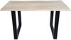 Sit Möbel Tische & Bänke Tisch 140x80 cm, Platte hell gekälkt antikfinish, Gestell antikschwarz lackiert Bild 5