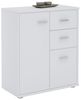 CARO-Möbel Kommode Locarno Highboard Bürokommode mit 2 Schubladen und 2 Türen in weiß Bild 2