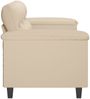 vidaXL 3-Sitzer-Sofa Creme 180 cm Mikrofasergewebe 359571 Bild 4