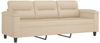 vidaXL 3-Sitzer-Sofa Creme 180 cm Mikrofasergewebe 359571 Bild 2