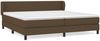 Boxspringbett mit Matratze Stoff Dunkelbraun 200x200 cm, Härtegrad: H2 [3126112] Bild 2