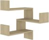 vidaXL Wand-Eckregal Sonoma-Eiche 40x40x50 cm Holzwerkstoff 807229 Bild 2
