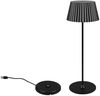 TRIO Reality Leuchten LED Außen Akku Tischleuchte Suarez R57706132, Metall Schwarz matt, inkl. 1.5 Watt LED, 4-fach Touch, L Bild 2