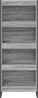 vidaXL Bücherregal Graues Sonoma 60 x 30 x 155 cm Holzwerkstoff 886399 Bild 5