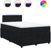 vidaXL Boxspringbett mit Matratze Schwarz 120x190 cm Samt 3289988 Bild 2