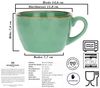 Frühstückstasse 420 ml Concerto Verde Acqua Bild 3