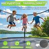 Devoko Gartentrampolin mit Sicherheitsnetz, Leiter, Randabdeckung, Stahlrahmen, Grün, Ø 290 cm Bild 5