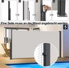 FIVMEN Markise Seitenmarkise Alu Ausziehbar Blickdicht Sonnenschutz mit Wandhalterung Sichtschutz Markise für Balkon, Terrasse, Garten Bild 3