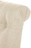CLP 2er Set Esszimmerstühle Lisburn Mit Lehne im Chesterfield Design,creme Stoff Bild 3