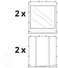 3x3 m Faltpavillon PROFESSIONAL Alu 40mm, Seitenteile mit Panoramafenstern, dunkelgrün Bild 3